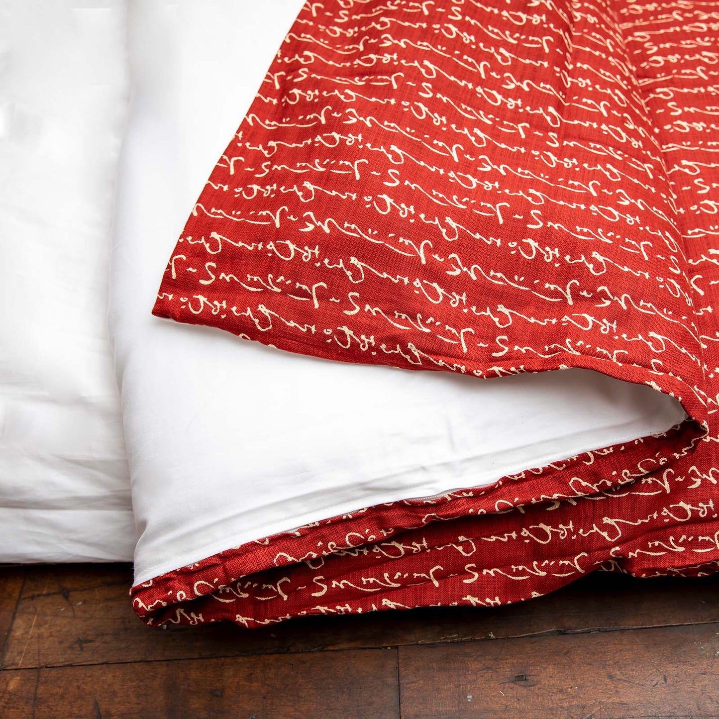 J-Life Kanji Red Custom Kakefuton with Removable Cover_Kakefutons_Kakefuton with custom cover_Japan Tradition_Sleep System_Handmade__1__2__3