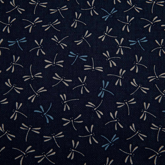 Imported Japanese Fabric - Tombo Navy_Fabric_Imported from Japan_100% Cotton_Japanese Sleep System