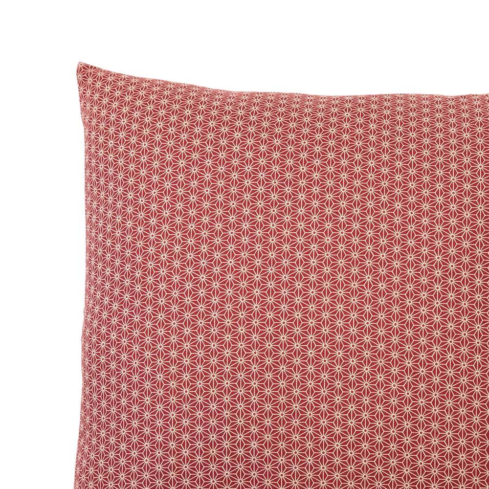 Asa No Ha Red Throw Pillow_Pillows & Shams