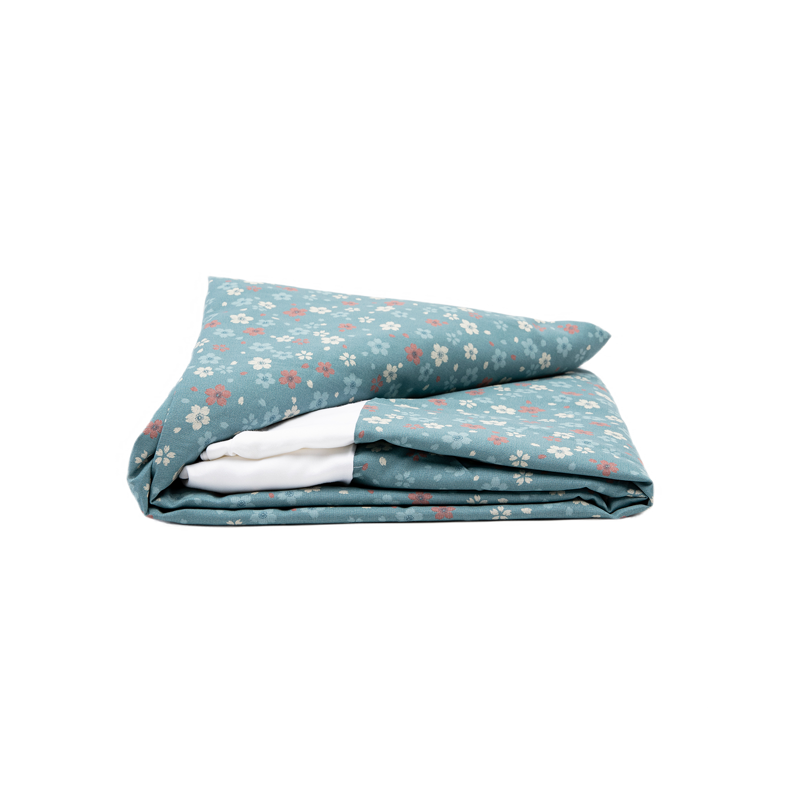 J-Life Cherry Blossom Blue Custom Kakefuton with Removable Cover_Kakefutons_Kakefuton with custom cover_Japan Tradition