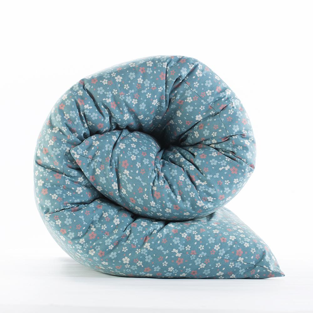 Shiki Futon Cherry Blossom Blue Removable COVER ONLY