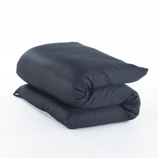 J-Life Shikifuton with Black Ultra Sateen Removable Cover