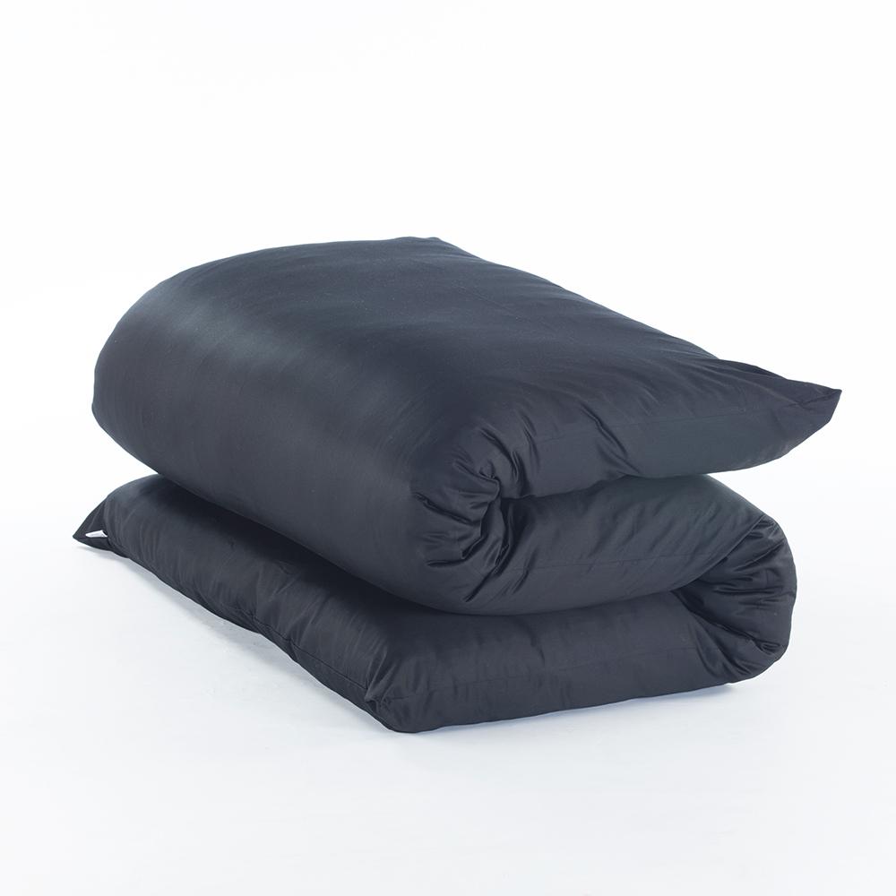 Shiki Futon Black Ultra Sateen Removable COVER ONLY