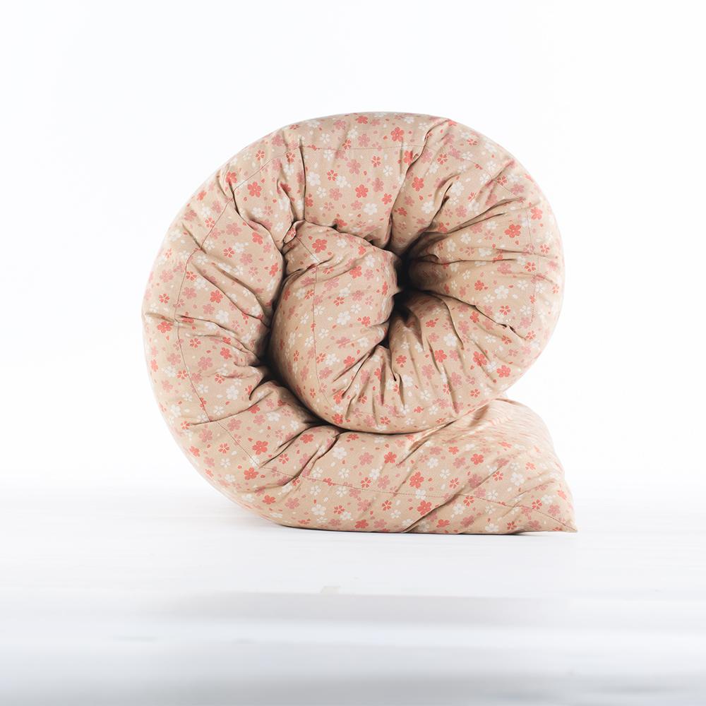 Shiki Futon Cherry Blossom Tan Removable COVER ONLY