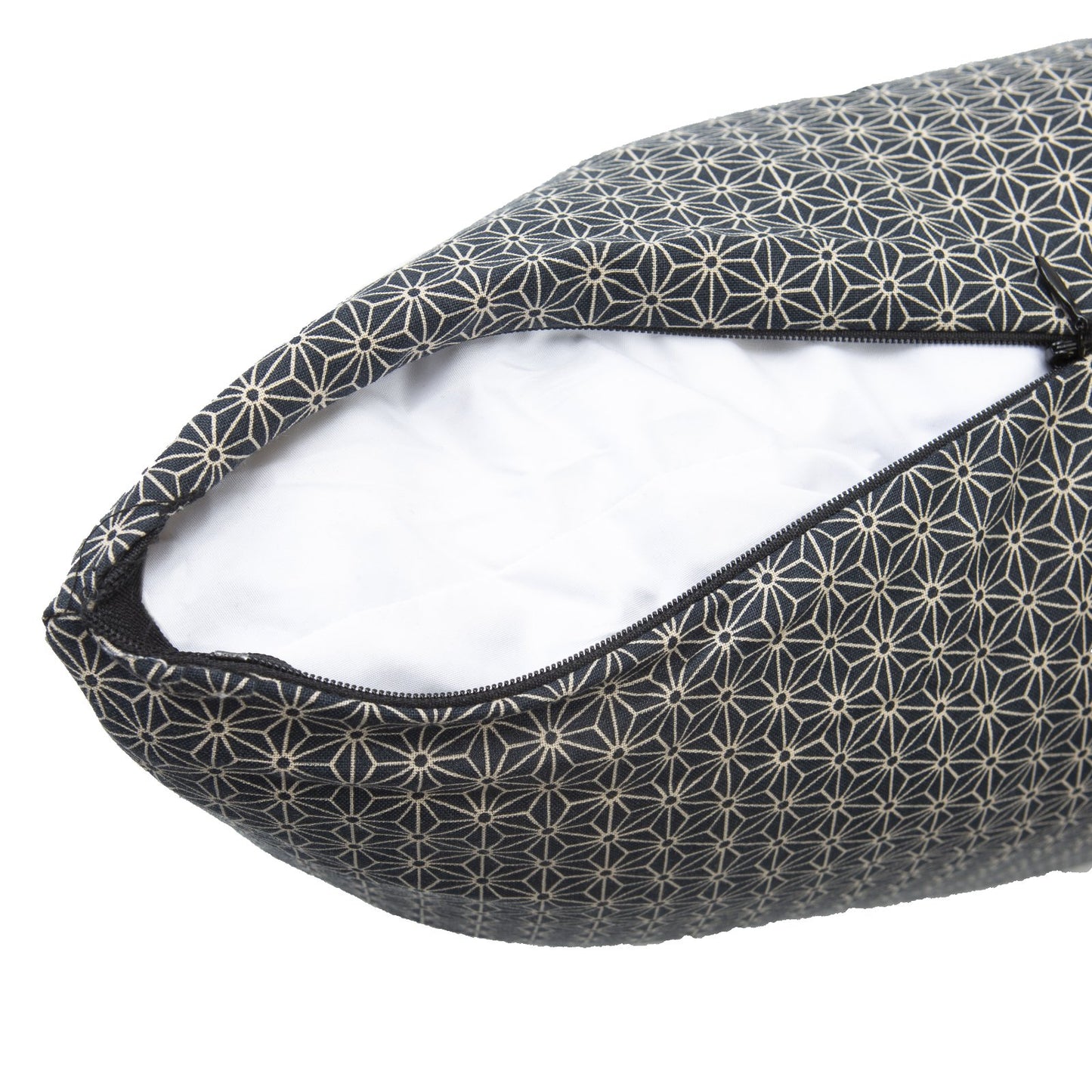 Asa No Ha Black Throw Pillow_Pillows & Shams_Throw Pillows