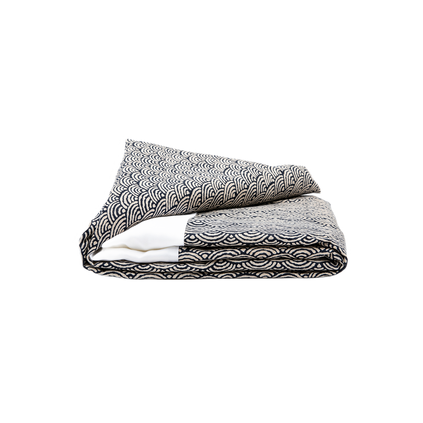 J-Life Seikai Ha Navy #2 Custom Kakefuton with Removable Cover_Kakefutons_Kakefuton with custom cover_Japan Tradition