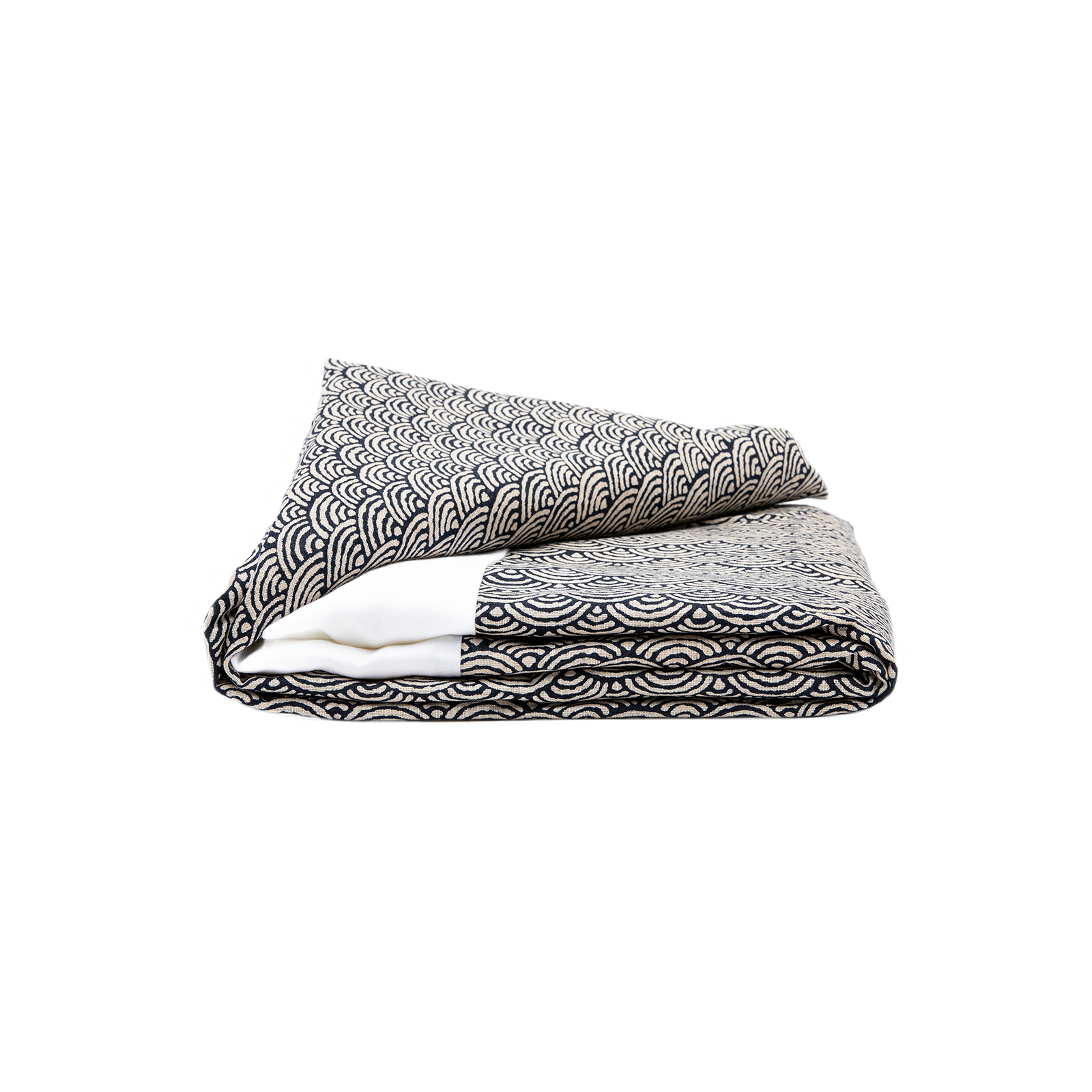 J-Life Seikai Ha Navy #2 Custom Kakefuton with Removable Cover_Kakefutons_Kakefuton with custom cover_Japan Tradition