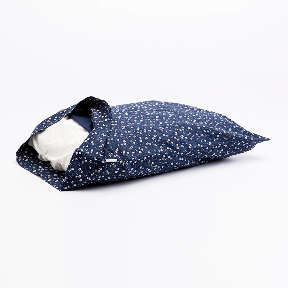 J-Life Sakura Navy Pillowcase_Pillows & Shams_Pillowcase