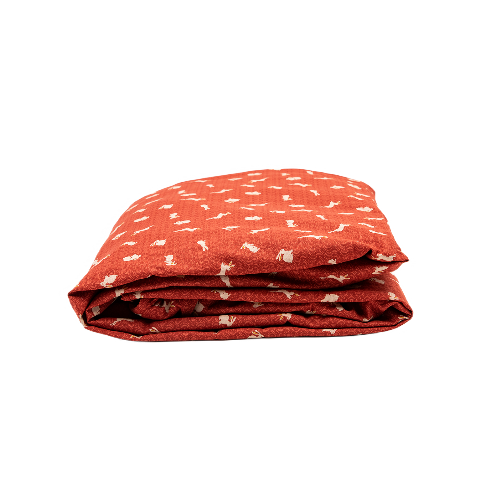J-Life Usagi "Bunny" Red Custom Kakefuton with Removable Cover_Kakefutons_Kakefuton with custom cover_Japan Tradition_Sleep System_Handmade__1