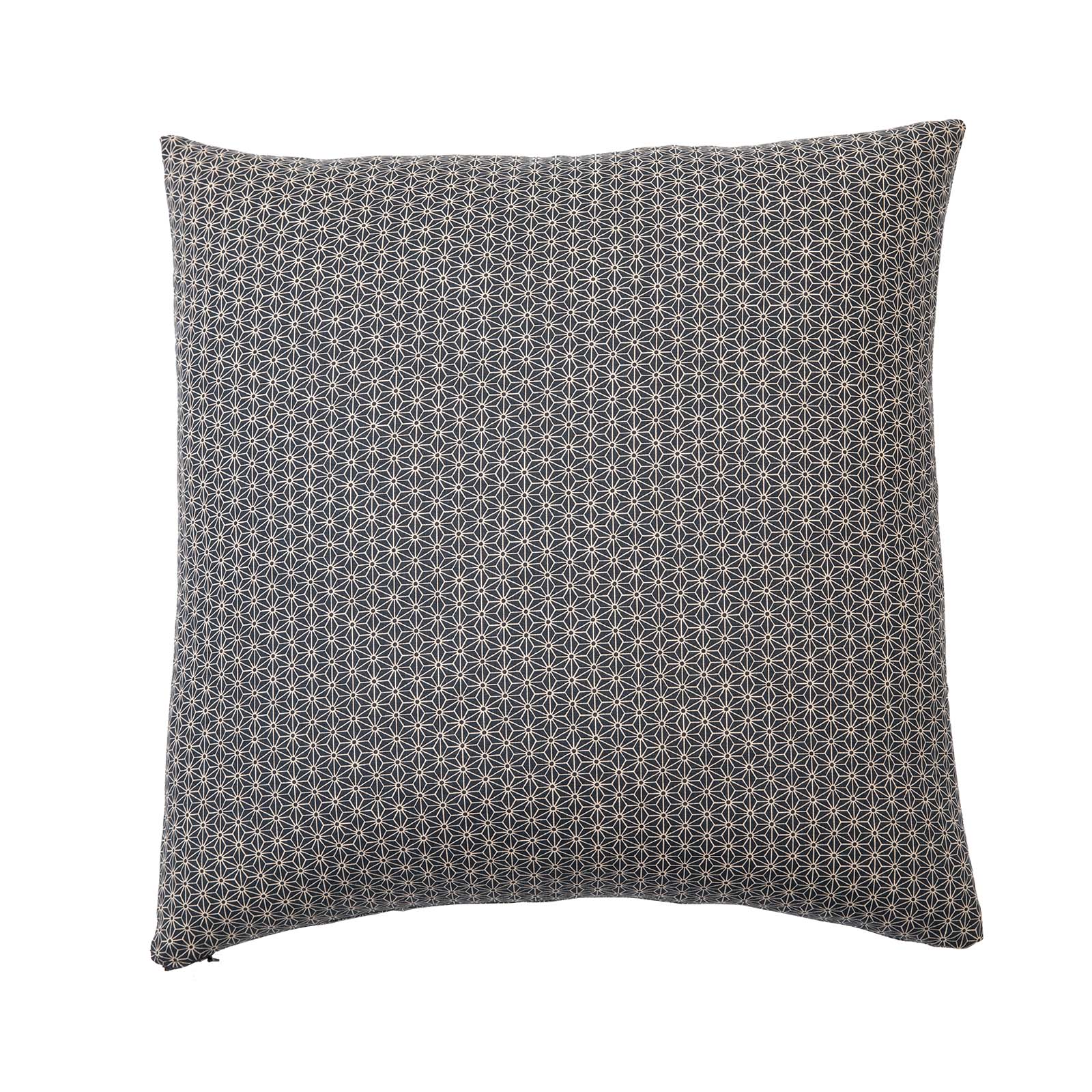 Asa No Ha Black Throw Pillow