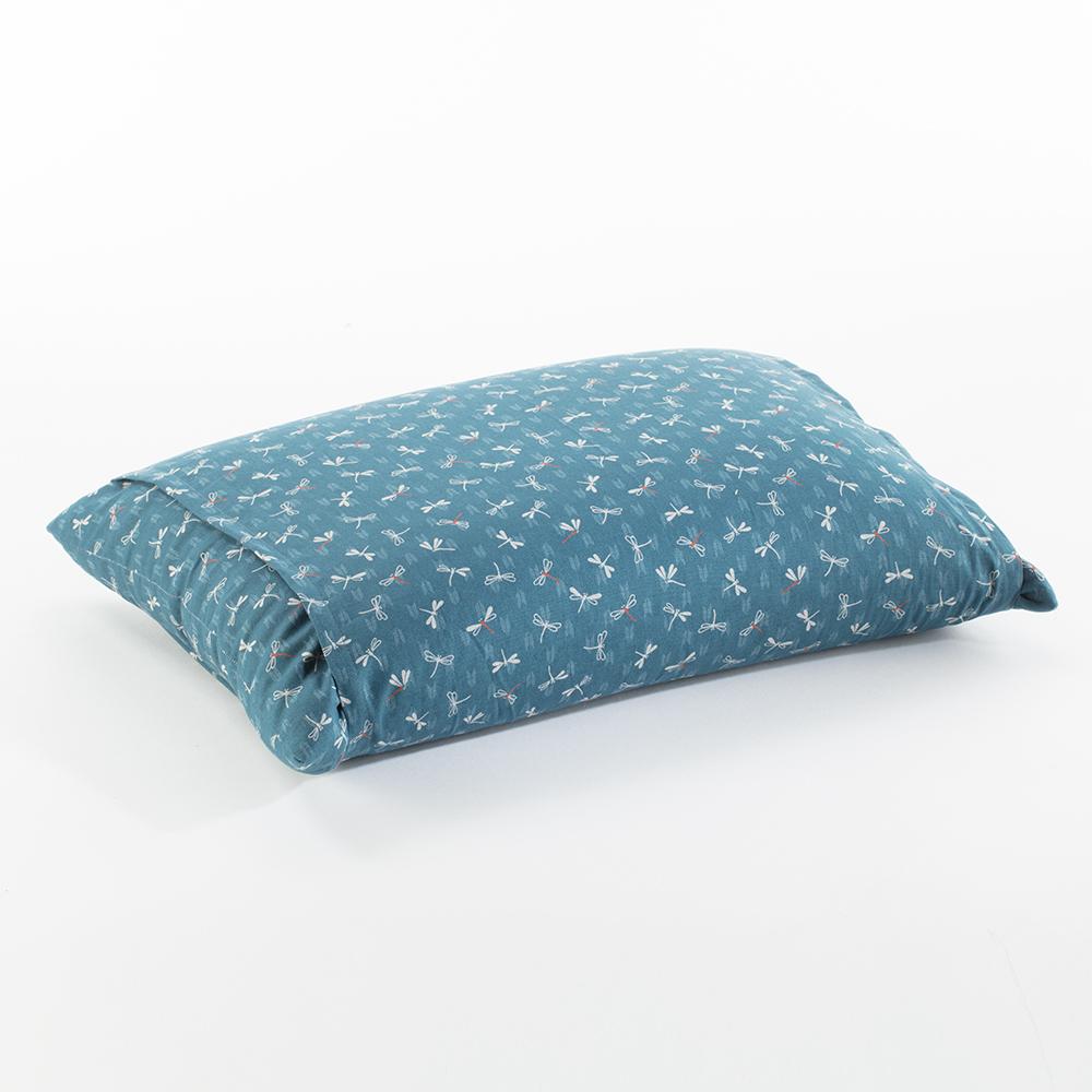 J-Life Tombo Blue #2 Buckwheat Hull Pillow_Pillows & Shams