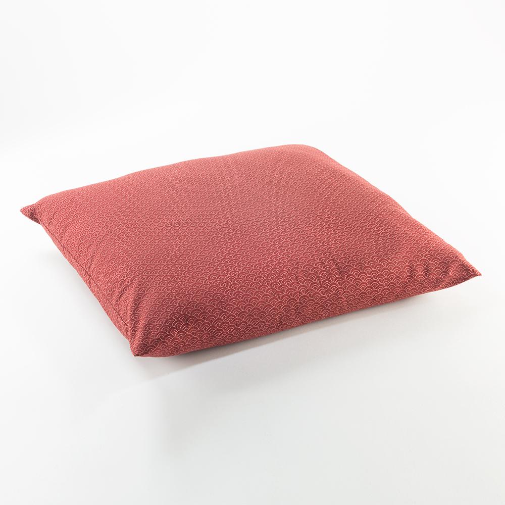 J-Life Seikai Ha Red Zabuton Floor Pillow