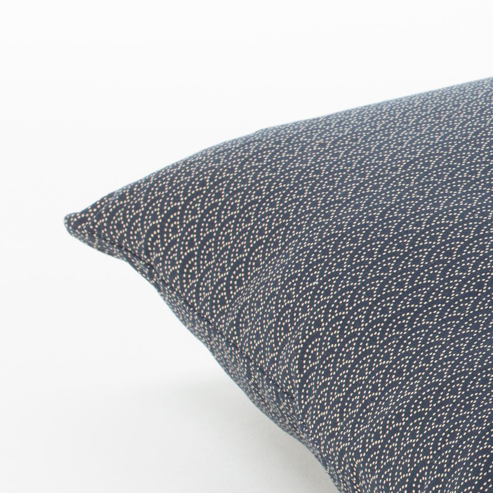 J-Life Seikai Ha Navy Zabuton Floor Pillow_Pillows & Shams