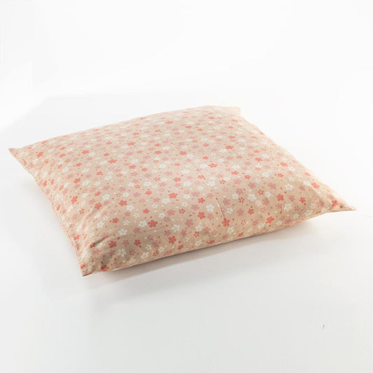 J-Life Cherry Blossom Tan Zabuton Floor Pillow