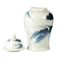 Porcelain Temple Jar with Lid - Landscape