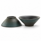 Chawan travel set featuring two bowls in a green blue color.