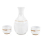 Sake Set: Tokkuri 徳利 and Two Sake Cups