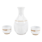 Sake Set: Tokkuri 徳利 and Two Sake Cups