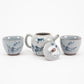 Bamboo Motif Hand-Painted Tea Set