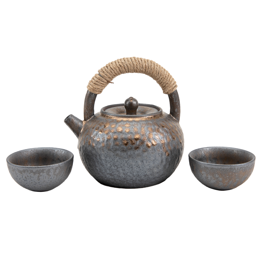 Ceramic Teapot and Tea Cup Set