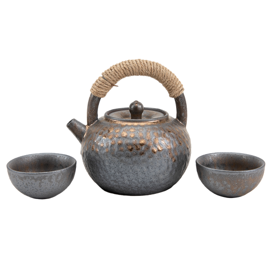 Ceramic Teapot and Tea Cup Set