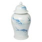 Porcelain Temple Jar with Lid - Koi