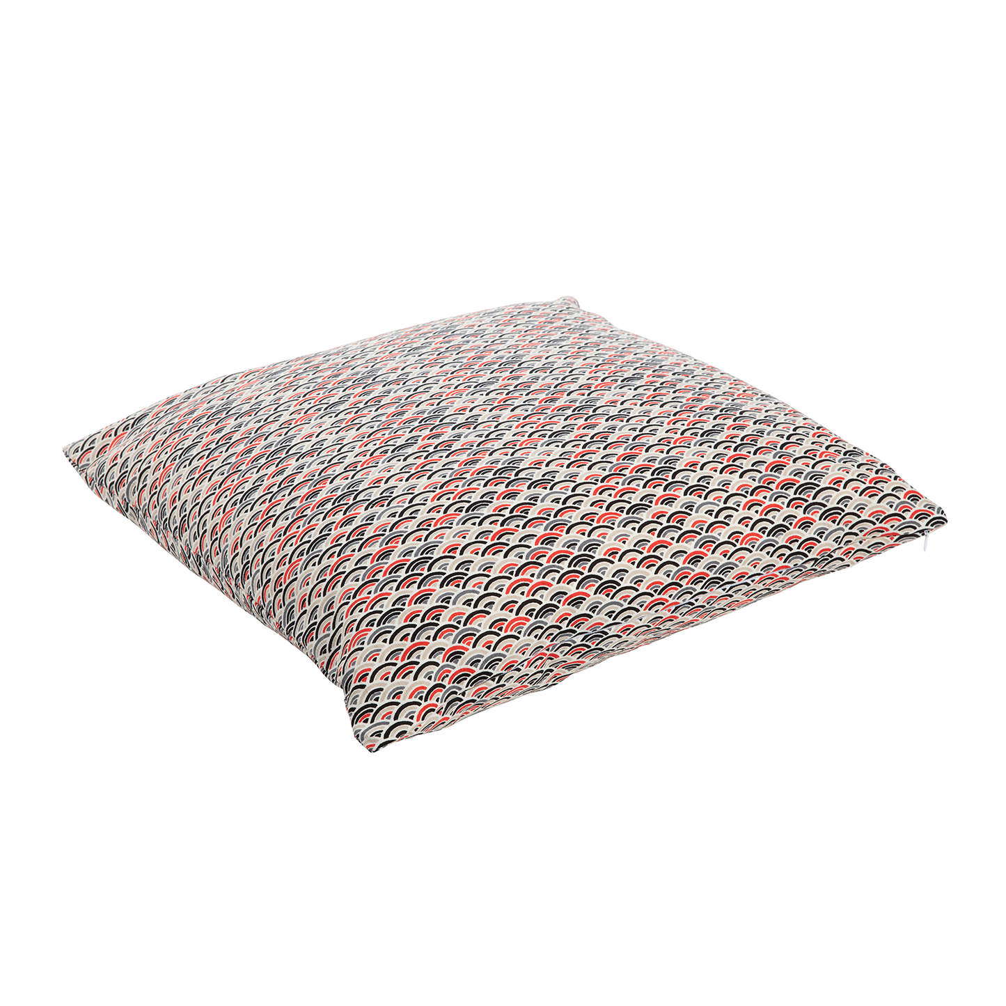 J-Life Colorful Seika Ha Red Zabuton Floor Pillow