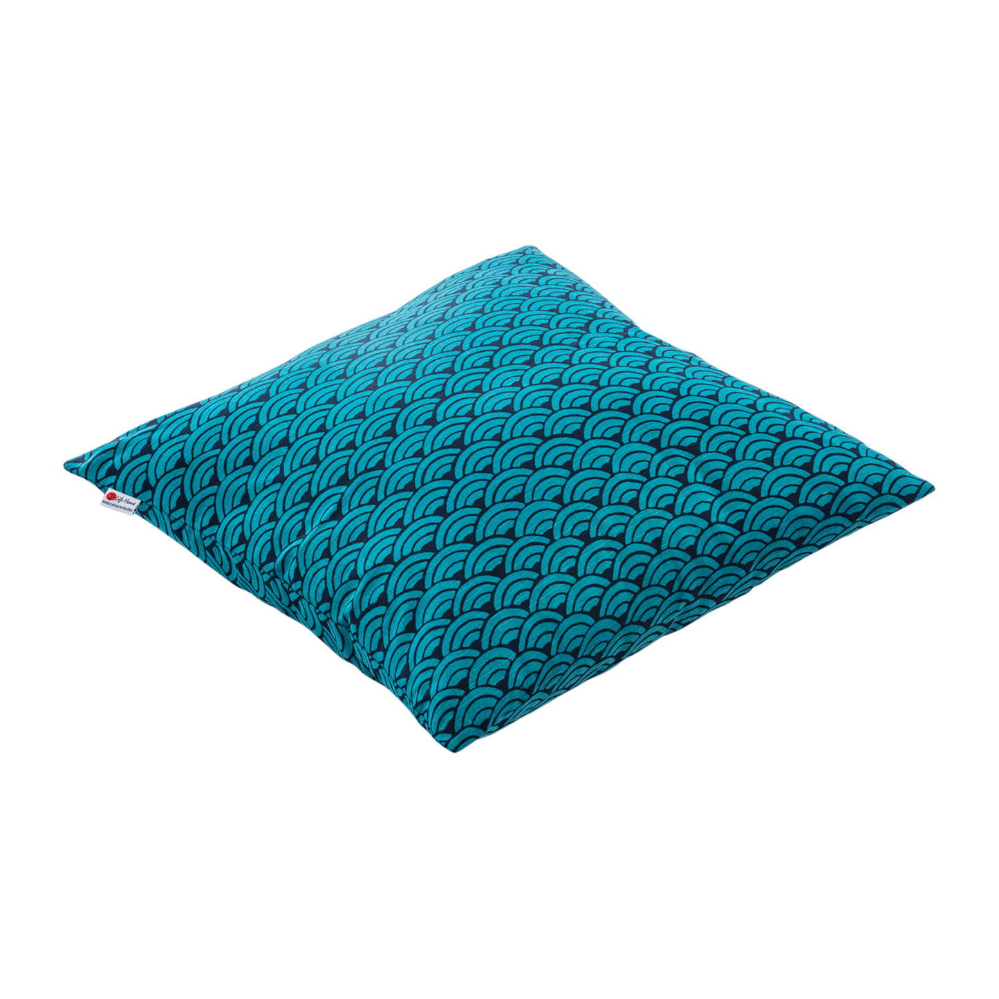 J-Life Jumbo Seikai Ha Blue Zabuton Floor Pillow