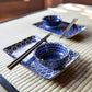 Sushi Set For Two: Indigo and White