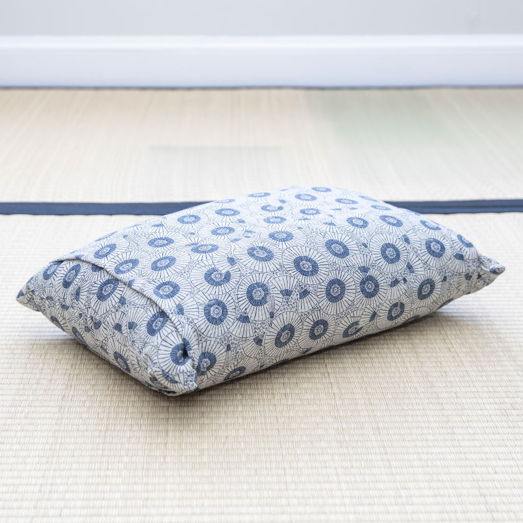 J-Life Higasa White Buckwheat Hull Pillow - COVER ONLY