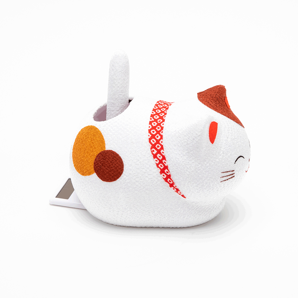 J-Life Solar-Powered Cat with Wagging Tail - Calico