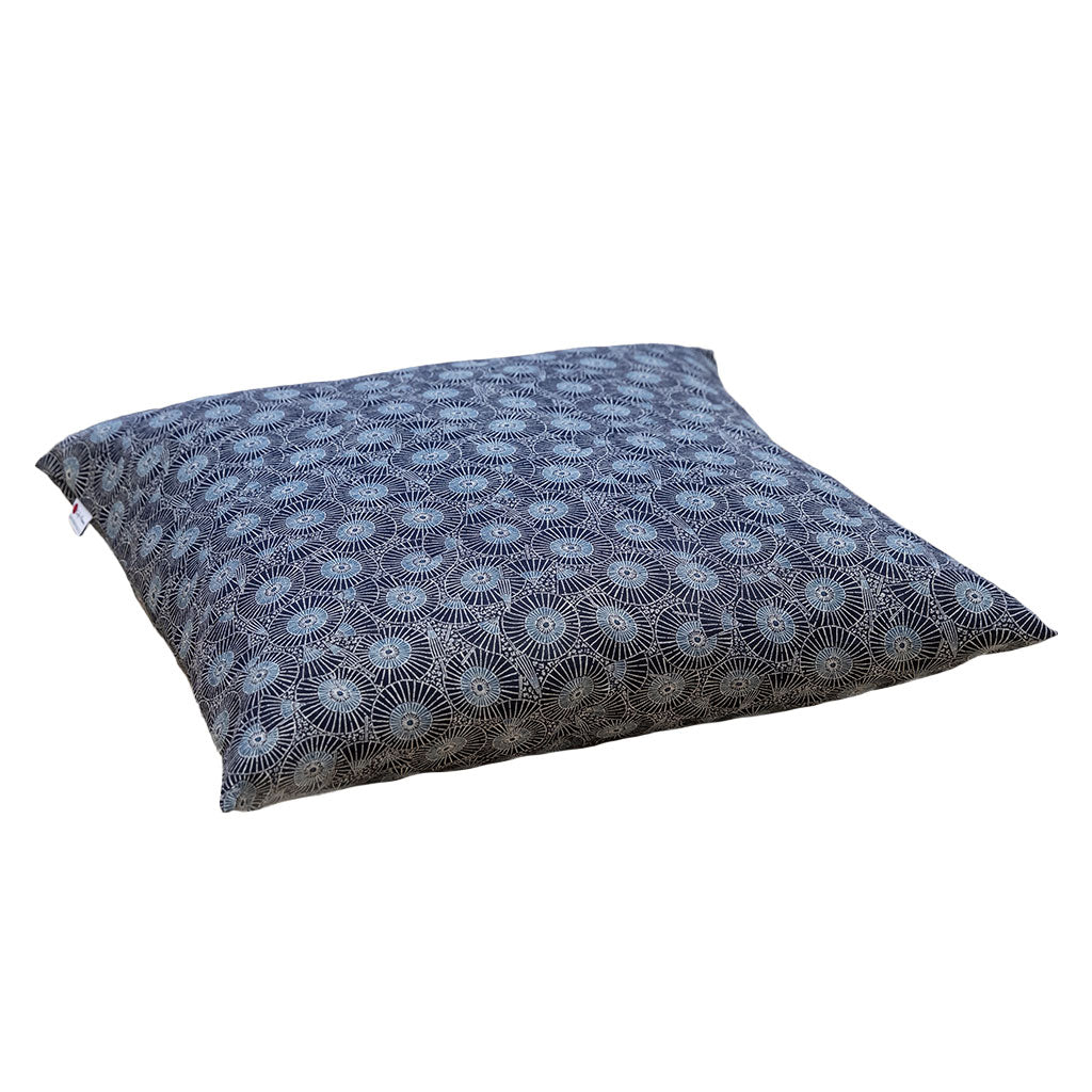 J-Life Higasa Navy Zabuton Floor Pillow - COVER ONLY