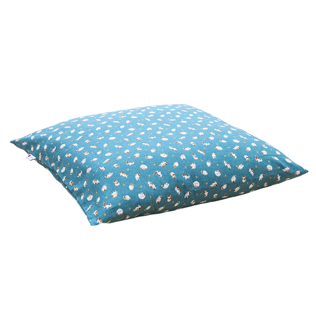 J-Life Koneko Blue Zabuton Floor Pillow