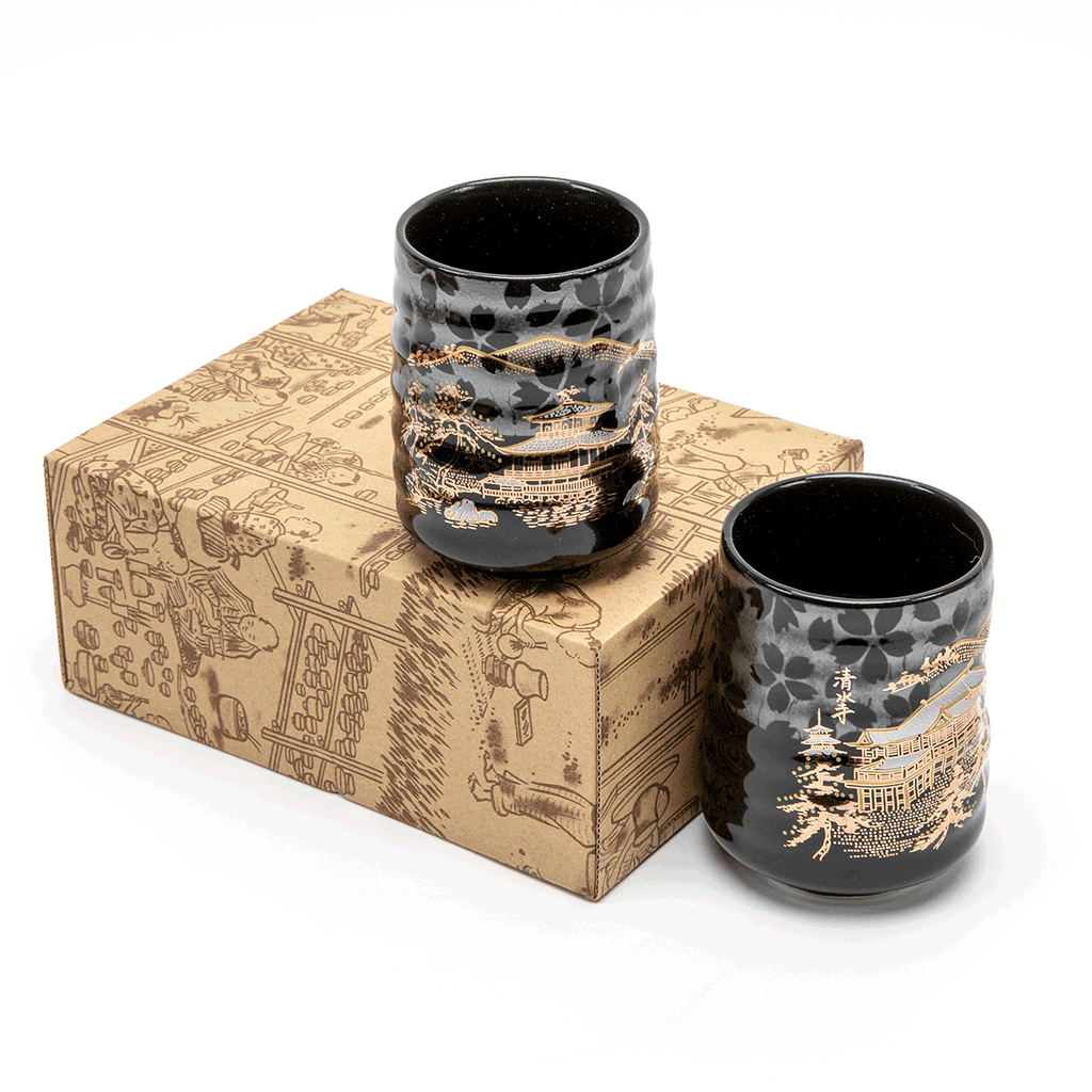 J-Life Japanese Tea Cup Set - Temple Gray