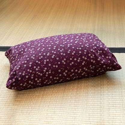 J-Life Sakura Purple Buckwheat Hull Pillow