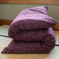 Shiki Futon Sakura Purple Removable COVER ONLY
