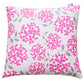Ajisai Pink Throw Pillow