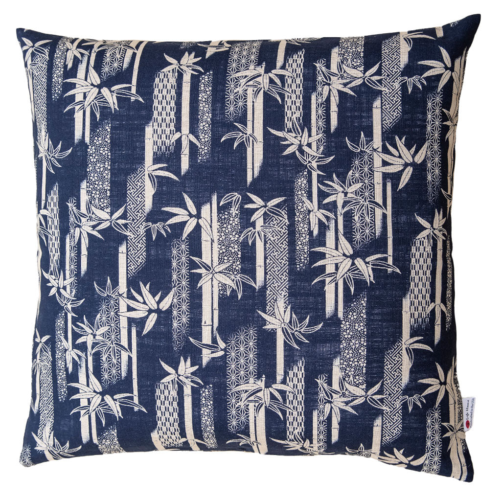 Takenomori Navy Throw Pillow