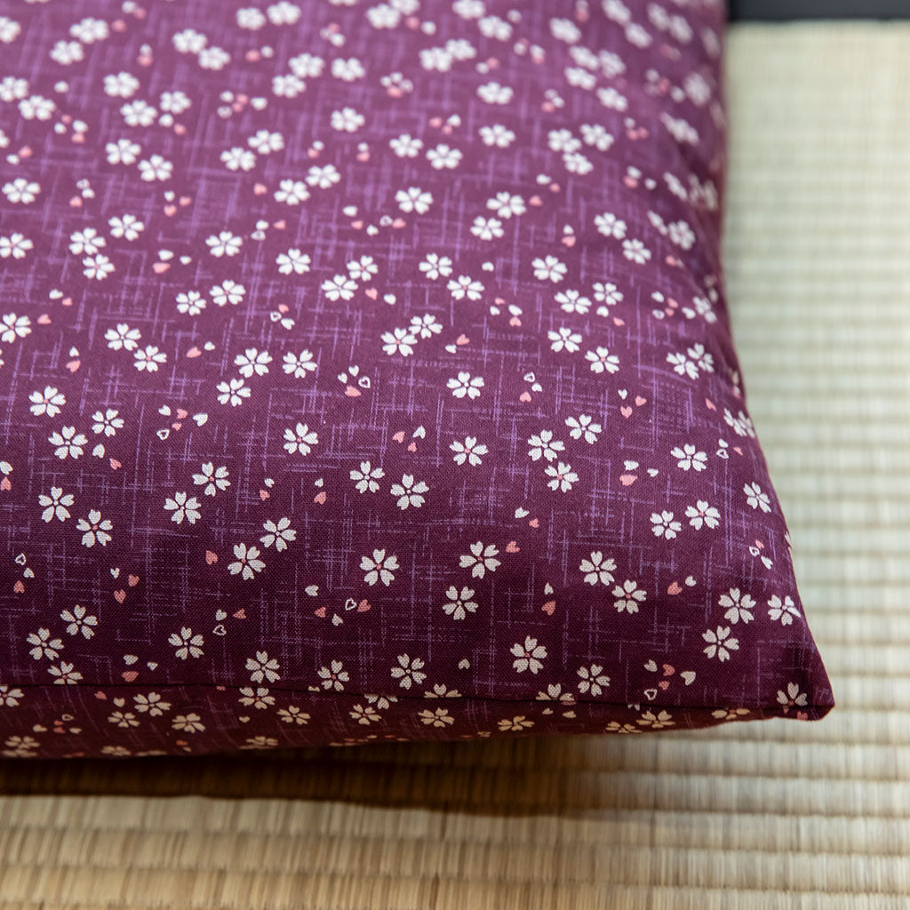 J-Life Sakura Purple Zabuton Floor Pillow