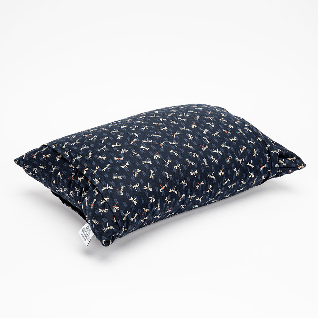 J-Life Tombo Aizome Buckwheat Hull Pillow - COVER ONLY