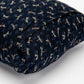 Navy blue fabric with dragonfly pattern on a white background