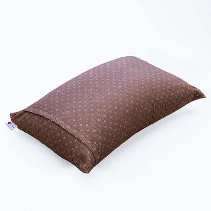 J-Life Kurumi Brown Buckwheat Hull Pillow