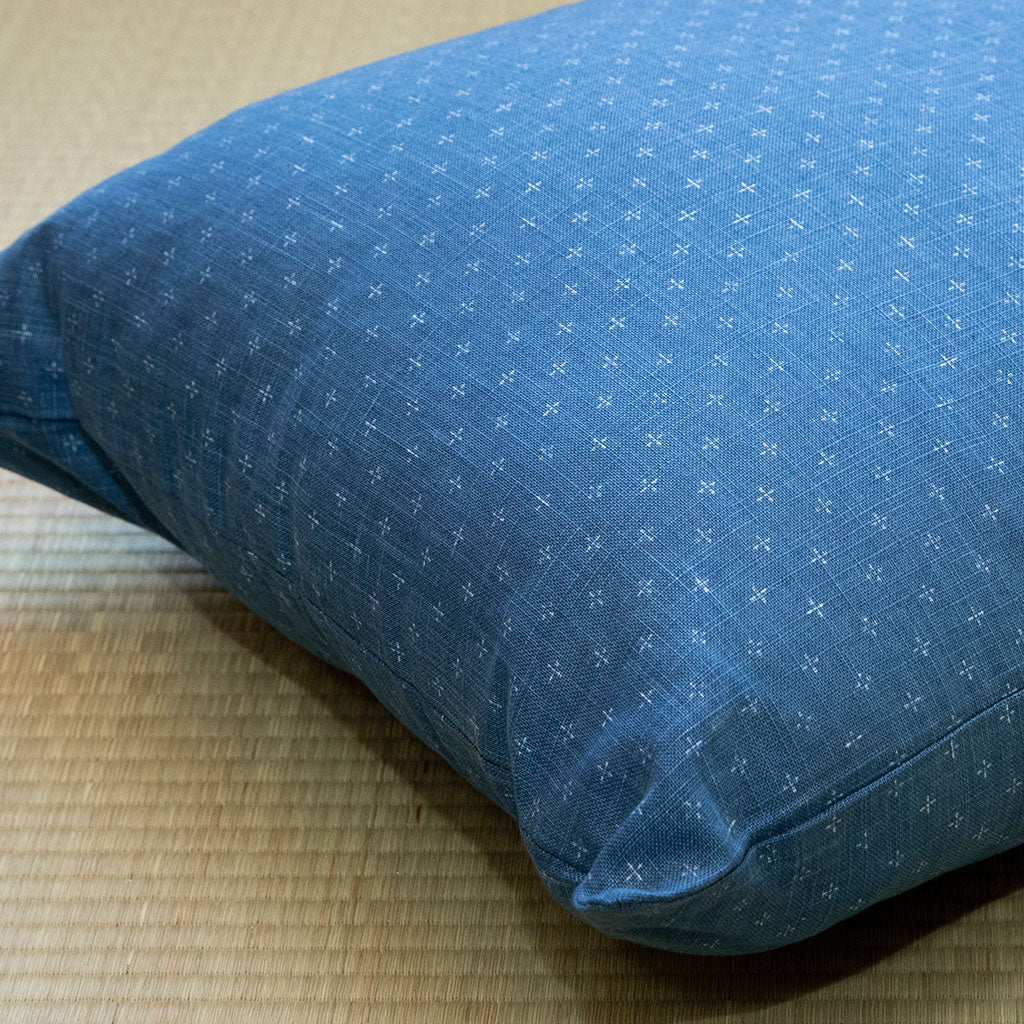 Yoru Blue Throw Pillow
