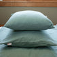 Asagi Green Throw Pillow