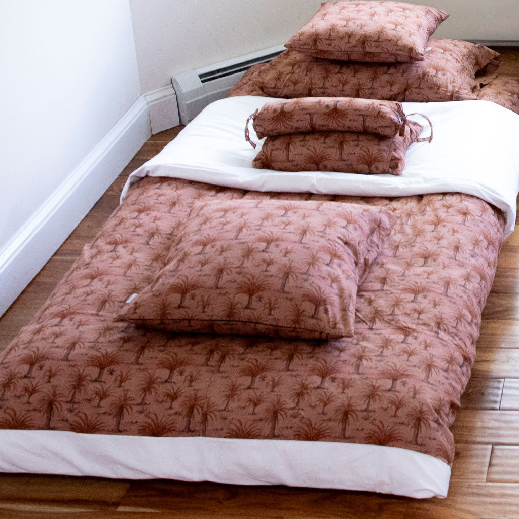 J-Life Aka Terracotta Palm Custom Kakefuton with Removable Cover