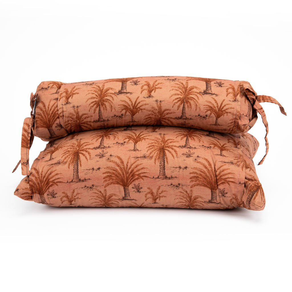 J-Life Aka Terracotta Palm Buckwheat Hull Pillow