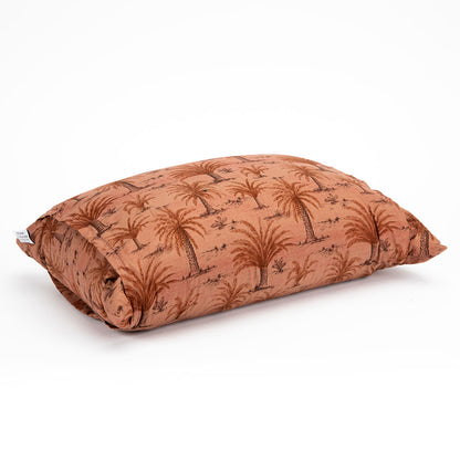 J-Life Aka Terracotta Palm Buckwheat Hull Pillow