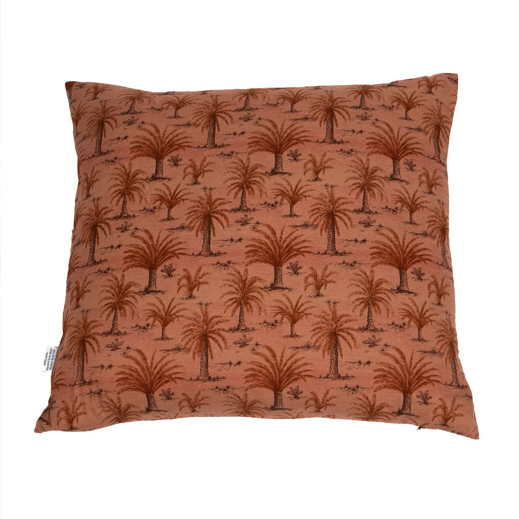 J-Life Aka Terracotta Palm Zabuton Floor Pillow