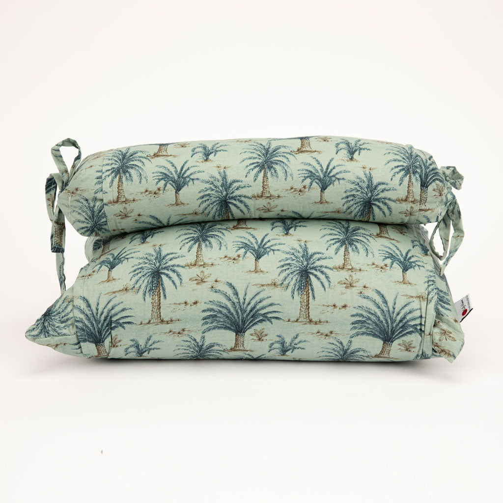 J-Life Umi Green Palm Buckwheat Hull Pillow