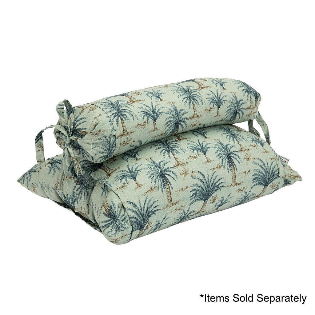 J-Life Umi Green Palm Buckwheat Hull Pillow